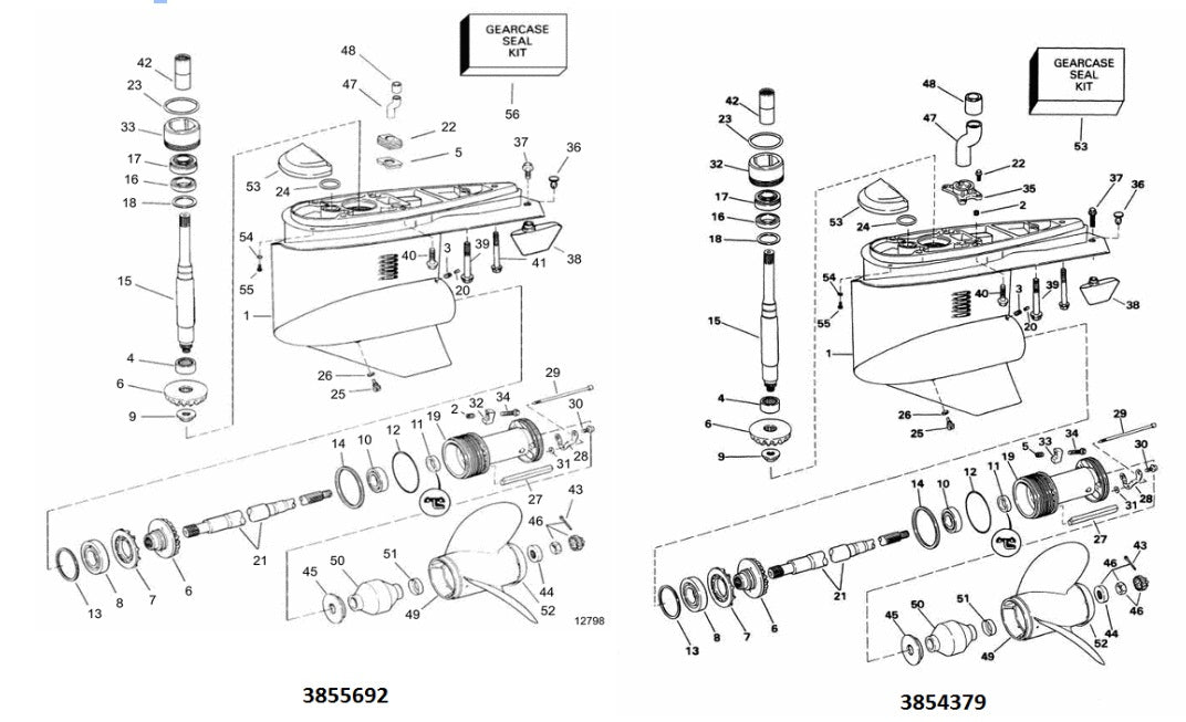 ボルボ　計基盤 Volvo Penta SX-C SX-M Lower Gear Unit: Parts and a Technical Guide