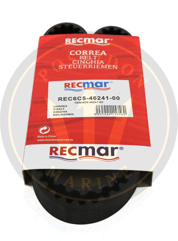 Recmar® timing Belt For Yamaha Outboard F25-F70 4-Stroke 6C5-46241-00 18-15130