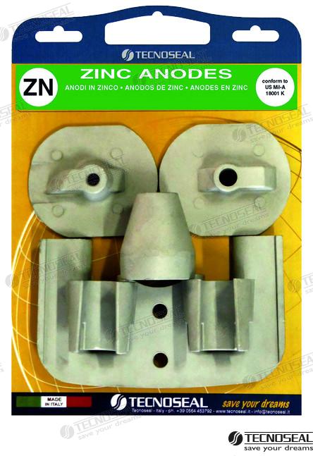 Anode kit zink for Yanmar ZT350-ZT370 sterndrives