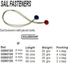 SAIL FASTENER W/ PLASTIC BALL 40 CM (4)