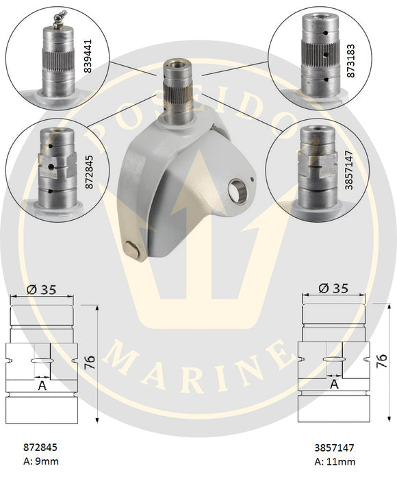 Steering fork identification chart