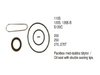 Crom® Shift Actuator Seal kit Volvo Penta 110S 120S 3583322
