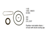 Kit segel aktuator pemindah untuk Volvo Penta 110S 120S RO : 3583322