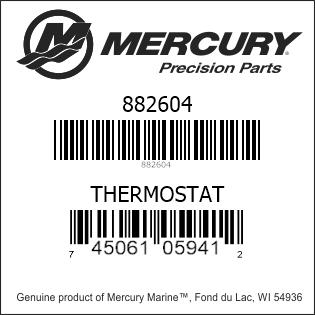 Mercury® thermostat 882604