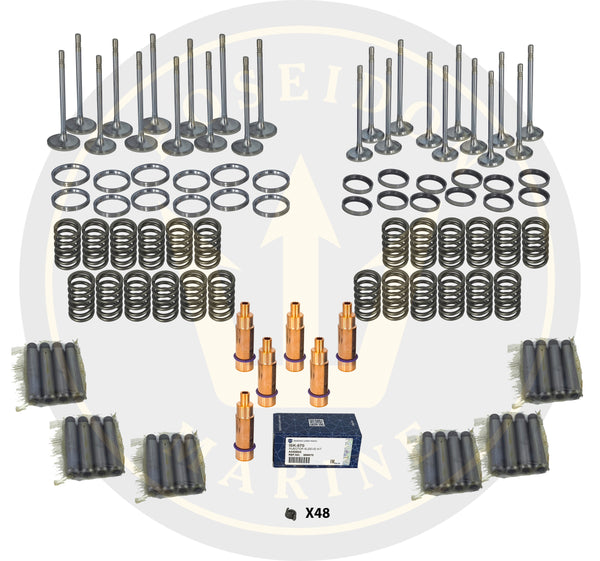 Комплект за ремонт на цилиндрова глава Volvo Penta D6 3884015 3884010 3580890 3580888