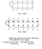 Crom® Head Gasket Set Volvo Penta AQ115A AQ130A AQ130C MB20B 876356 18-2980
