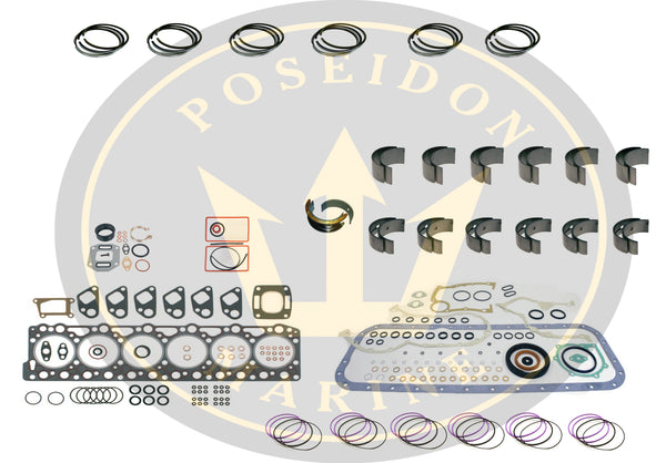 OVERHAUL KIT for VOLVO PENTA D44 D300 RO: 877225, 877226, 877227 3586758 876775