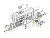 Recmar® gasket kit heat exchanger for Volvo Penta D2-55C D F D2-75 3581070 3586514 3583830 23012