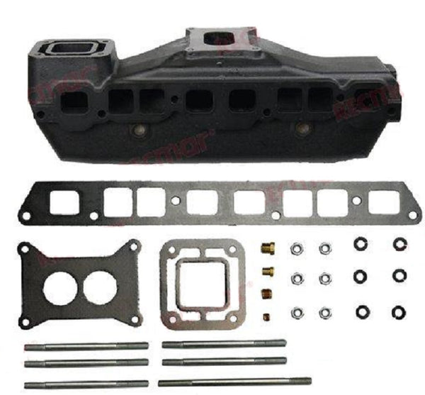 Recmar® Exhaust manifold for GM 3.0L Volvo 3.0GL w Holley carburetor 3858870