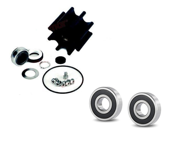 PoseidonMarine® Water pump repair kit Volvo Penta D4 21419374 "round cover"