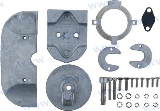 Jeu Anodes Aluminium MerCruiser Alpha One Gen 2 | Eau Salée/Saumâtre | OEM 888756Q03