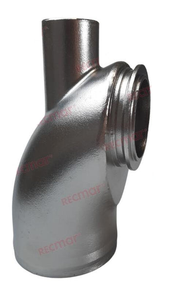 Recmar® Izpušni koleno iz nerjavečega jekla za Yanmar 4LHA 6LP 119773-13501