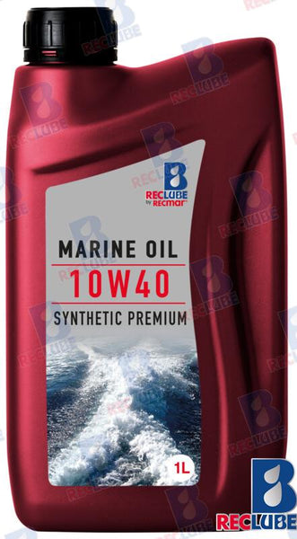 Recmar® Premium synthetische scheepsmotorolie 10W40 1L fles