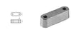 Tecnoseal® 02521AL Aluminum Anode bar short  Hamilton Jet HJ274 HJ322 HJ362 203124