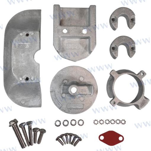 Kit d'anodes Recmar® en zinc pour moteurs sterndrive MerCruiser Alpha One Gen 2
