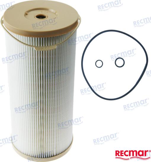 Recmar® 1000-series fuel fiter element Volvo Penta diesel 889422 30 micron red