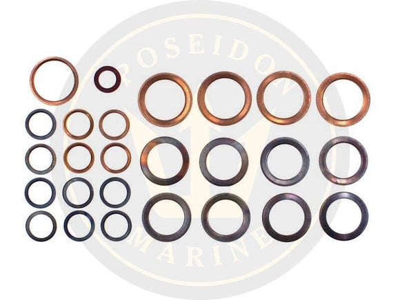 Fuel washer seal kit fuel pipe for Volvo Penta AD31L-A AD31P-A TAMD31L-A KAD32P
