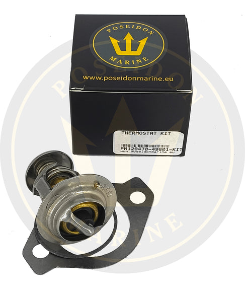 PoseidonMarine® Thermostat-Kit für Yanmar 3JH 4JH 76,5° 129470-49801 129795-49551