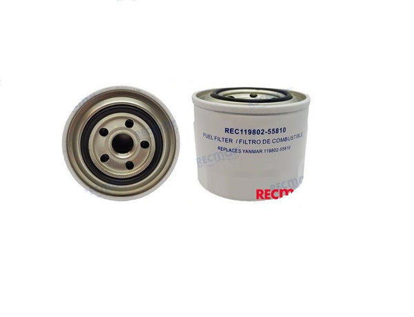 Recmar® Brandstoffilter voor Yanmar 3JH5, 4JH4, 4JH5 119802-55810