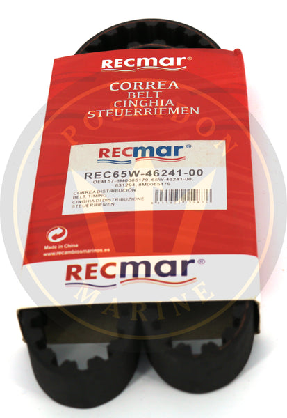 Recmar® timing Belt For Yamaha Outboard F25 F30 F40 65W-46241-00