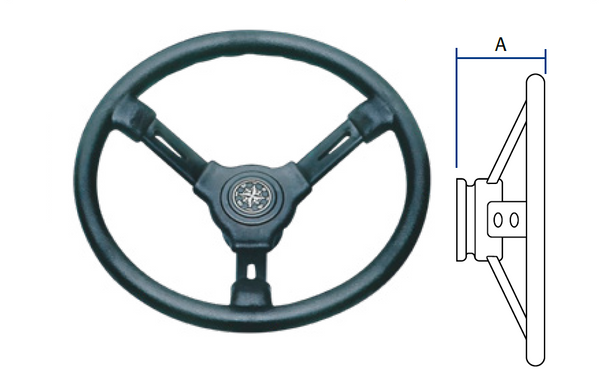MaviMare® polyurethane steering wheel 350