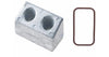 Recmar® manifold zinc anode for Volvo Penta V6 V8 with catalyst 21403633