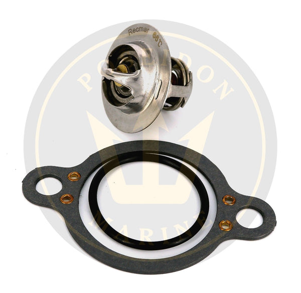 Recmar® サーモスタットキット 150°F Volvo Penta V6 V8 海水冷却 3587597 18-3615