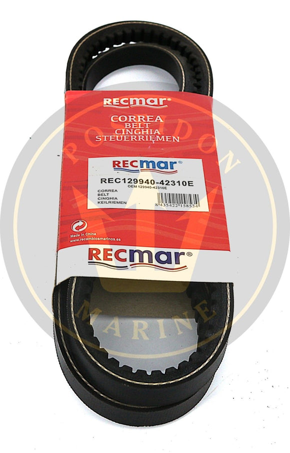 Recmar® alternator belt for Yanmar 3JH3E-YEU-E 3JH4E RO: 129940-42310