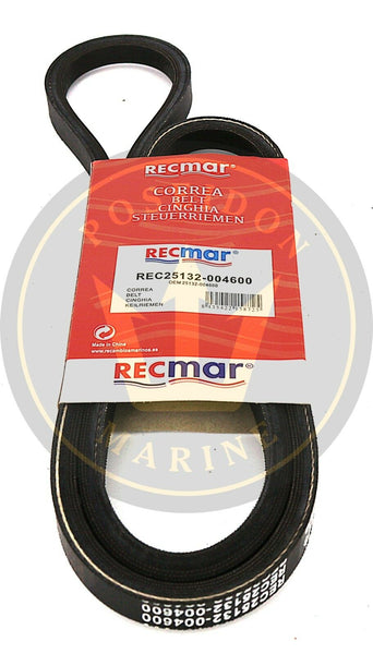 Recmar® alternator belt for Yanmar 4JH2-DTE 4JH3 RO: 25132-004600