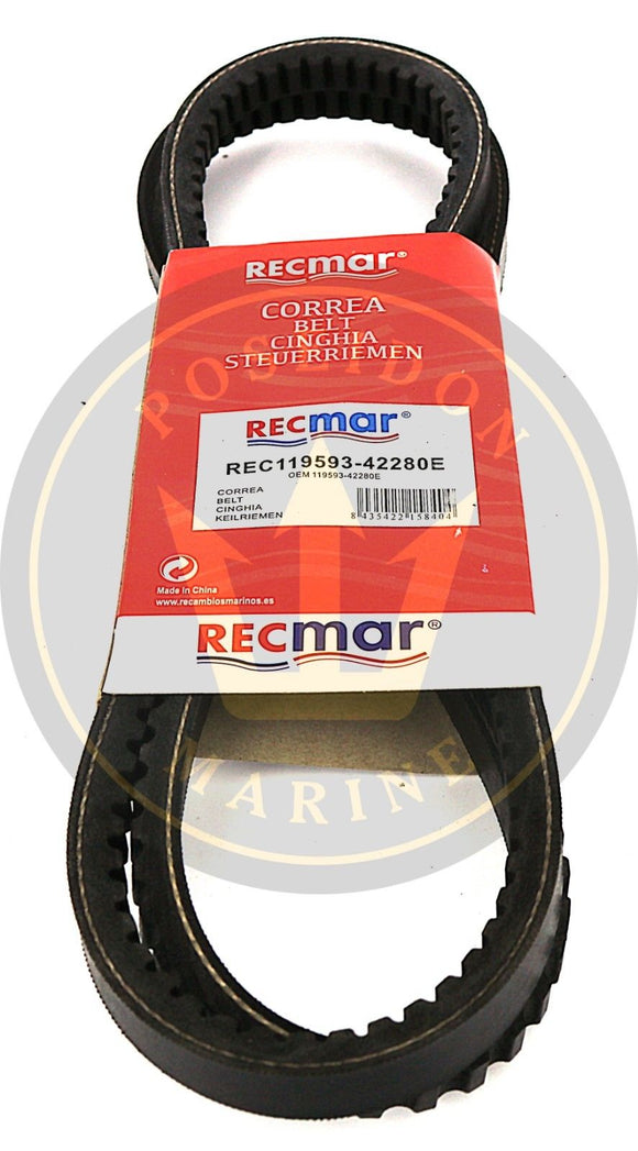 Recmar® alternator belt for Yanmar 6LYA-STP 6LY2A-STP RO: 119593-42280