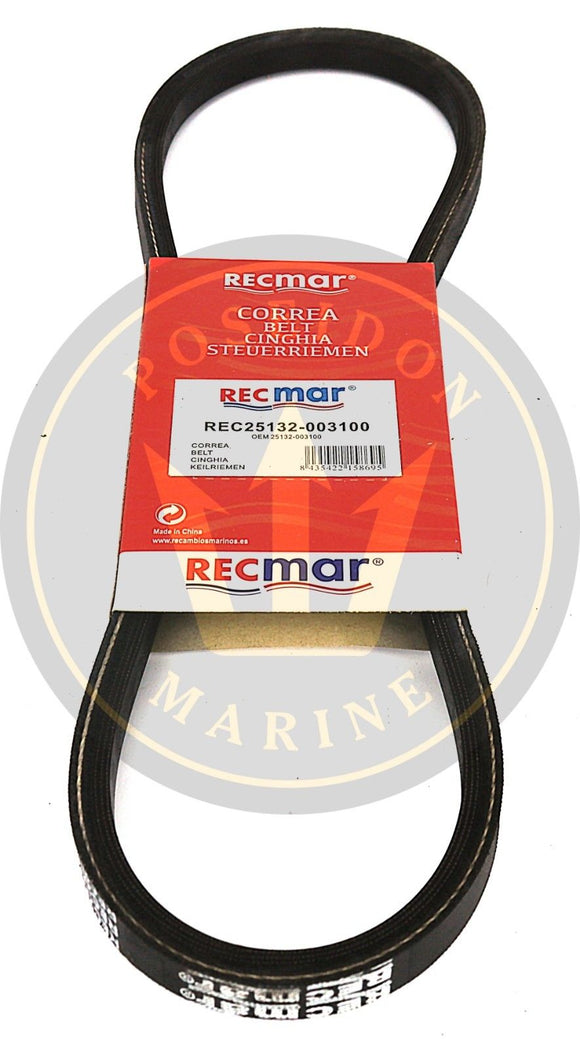 Alternator belt for Yanmar 2GM20 2GM20-YEU 2GMLP RO: 25132-003100