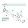 Recmar® Seal kit Yanmar 4LH air cooler 119773-18350 119175-18590