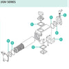 Seal kit for Yanmar 2GM radiator cooler replaces 128290-13251 123682-44201