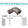 S.S. 90? ELBOW FEM/MALE 3/4"