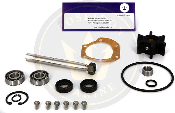 PoseidonMarine® Waterpompas-kit Volvo Penta MD2030 MD2040 D1-30 D2-40 3593655 21951418