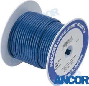 500' drut miedziany cynowany 18 AWG niebieski (0,