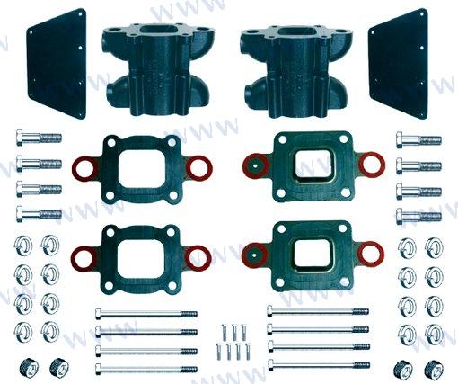 Mercruiser Riser Kit 6'' 350, 357, 377, 383, 385 (MAG, MPI) GM V6&V8 (4.3, 5.0, 5.7, 6.2) (2002+)