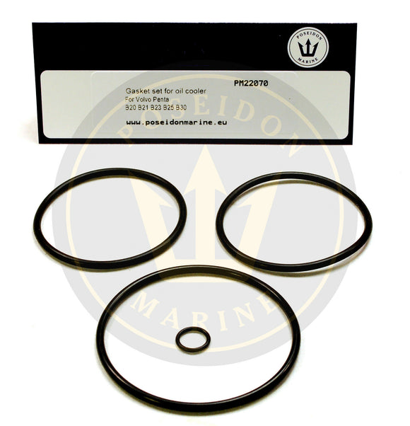 Oil cooler seal kit for Volvo Penta AQ120 AQ130 AQ140 AQ145 AQ151 AQ171
