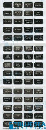 KIT ETICHETE DC IMPERMEABIL COMPACT NEGRU