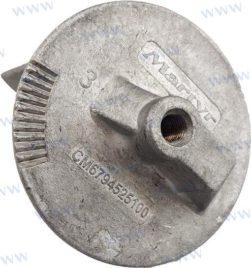 Anode fin, aluminium for Yamaha 55 hp outboards