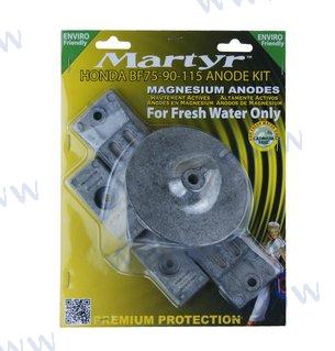Martyr® Magnesium Anode Kit for Honda BF90-BF115 CMHBF75115KITM
