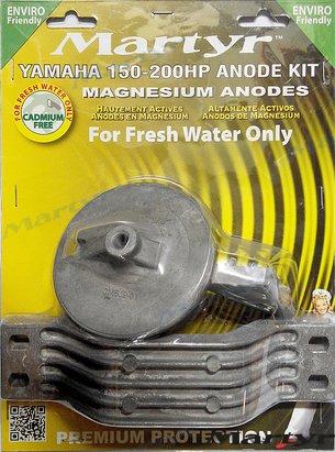 Magnesium anode kit for Yamaha 150-200 hp