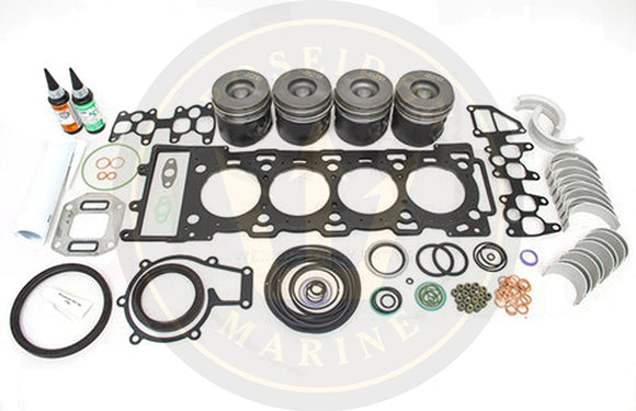 Overhaul kit for Volvo Penta D4 standard/oversized pistons/bearing