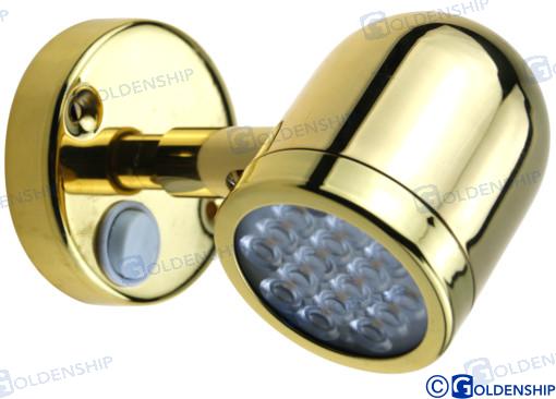 BRASS READING LIGHT 10w/LED 10219