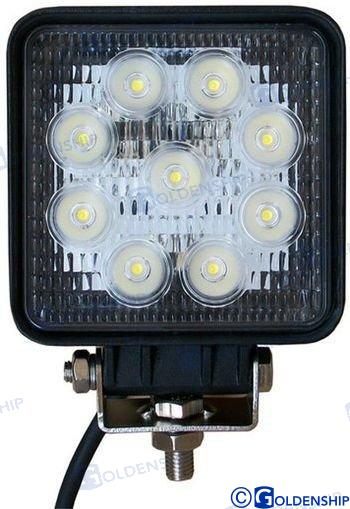 27W LED-Lichtleisten, Punktstrahl, 316SS-Halterung 10243