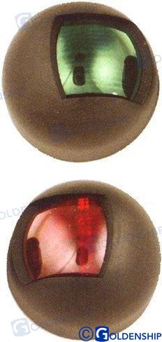 PAR DE LUCES DE NAVEGACIÓN VERTICALES NEGRAS - LED