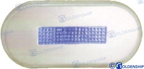 LED OKRUHLÉ VONKAJŠIE SVETLO SS MODRÉ 10405