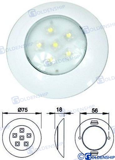LED-voertuigverlichting 6W 12V & 24V wit 10430
