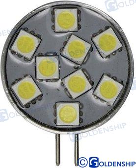 G4 수직형 9LED 1.8W 10/30V 전구 10521