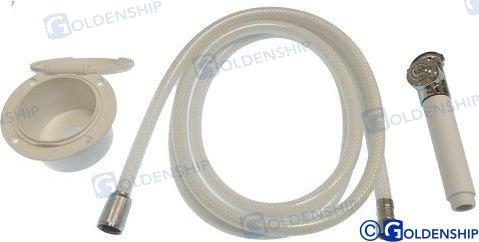 DOCCIA CON SOFFIONE CROMATO RIGIDO